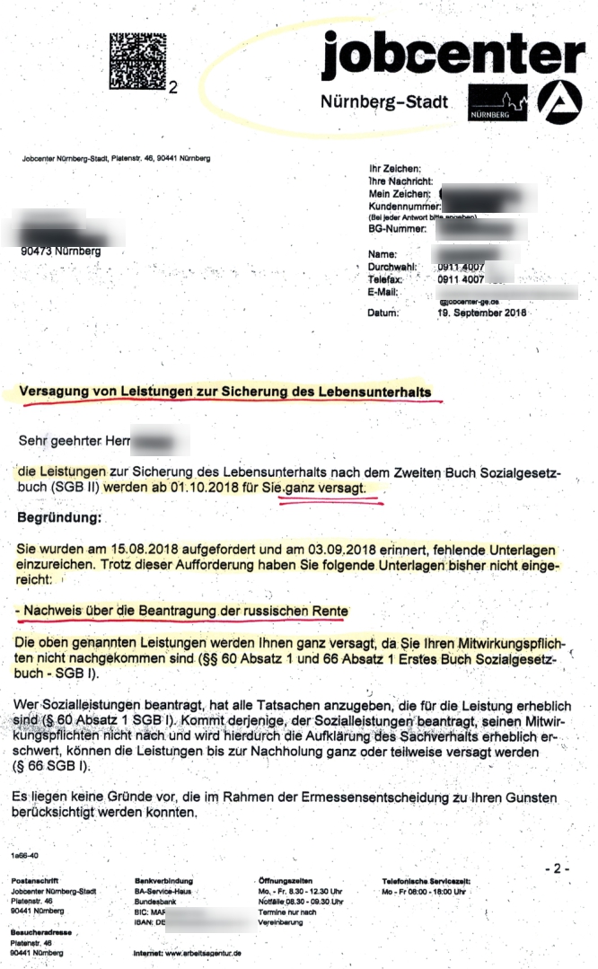 Nurnberg Versagung 02042019